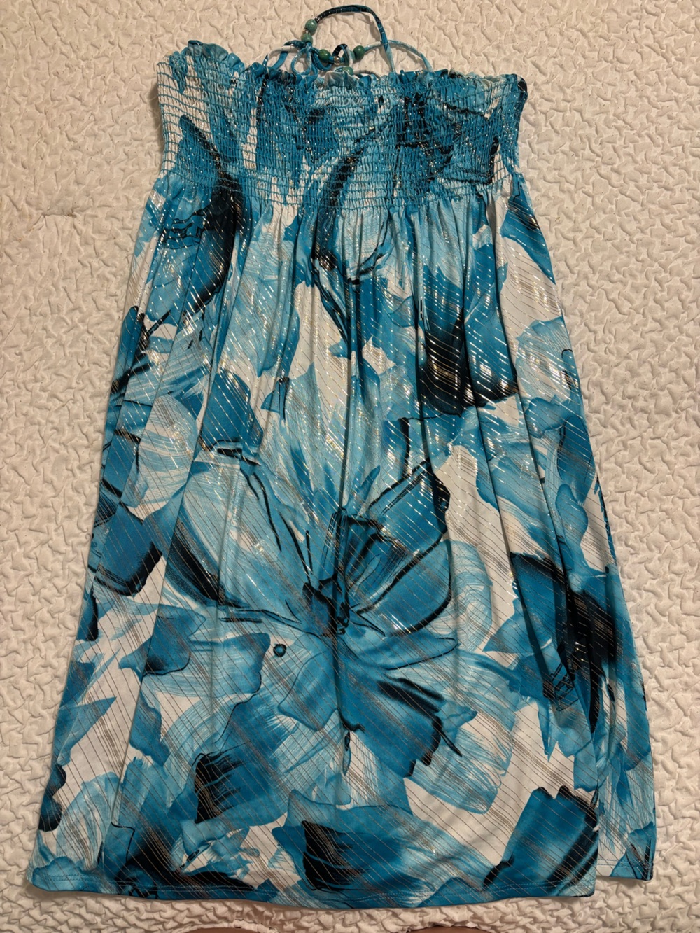 Blue Y2K Floral dress